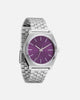 Nixon Time Teller Watch Silver/Purple