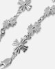 Saint Morta Chrome Cross Bracelet White Gold