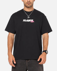X-Large Flowers T-Shirt Black