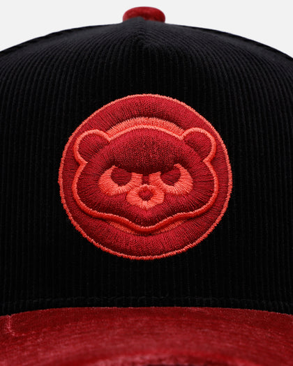 New Era Chicago Cubs 'Velvet Cord Certified Lover' 9FORTY A-Frame Premium Corduroy Snapback Black