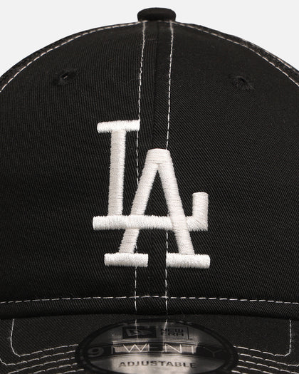 New Era Los Angeles Dodgers 'Contrast Chrome' 9TWENTY Casual Trucker Strapback Black