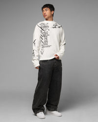 Loiter Cyber Thermal Long Sleeve T-Shirt Off White