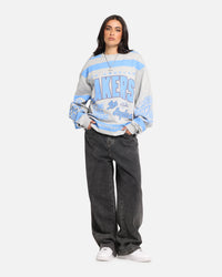 Mitchell & Ness Los Angeles Lakers Letterform Crewneck Grey Marle