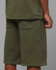Loiter Hybrid Premium Shorts Olive/Pink