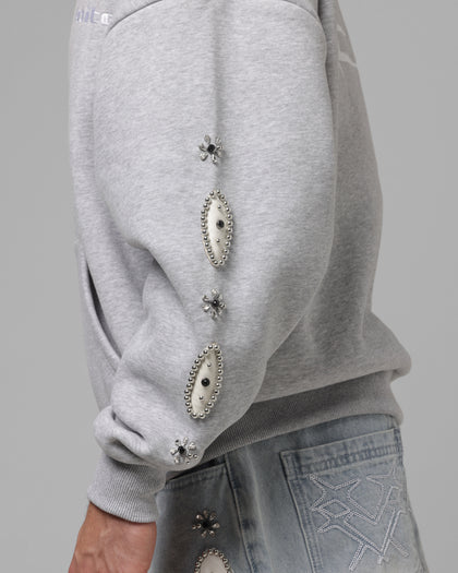 Loiter Rodeo Hybrid Zip Hoodie Grey Marle