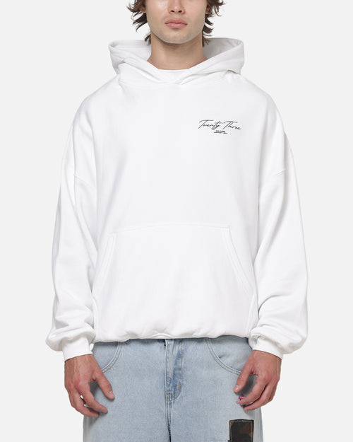 XXIII Script Hoodie White/Black