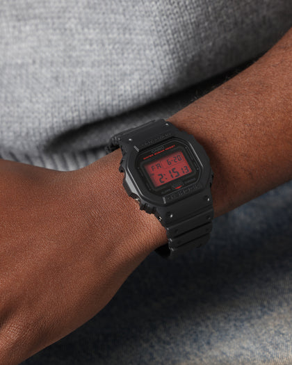 G Shock DW5600BBR-1D Watch Black/Red