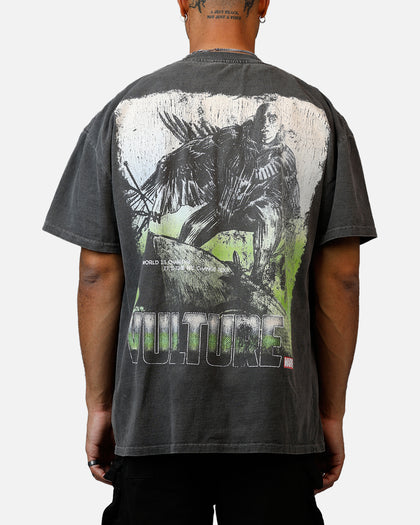 Goat Crew Marvel Villians Vulture Heavy T-Shirt Black Wash