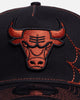 New Era Chicago Bulls 'Spider Web' 9FORTY A-Frame Snapback Black/Orange