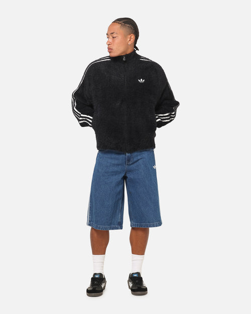 Adidas Faux Mohair Classic Track Top Black/Off White