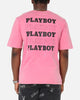 Playboy Stack Washed T-Shirt Washed Raspberry