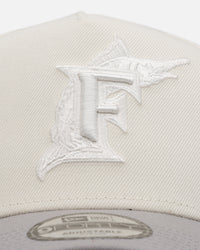 New Era Florida Marlins 'Too Clean' 9FORTY A-Frame Snapback Chrome