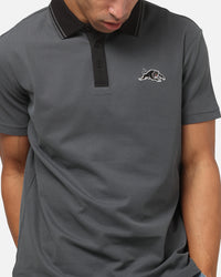 Bleacher Athletic Penrith Panthers NRL Adult Golf Polo T-Shirt Grey