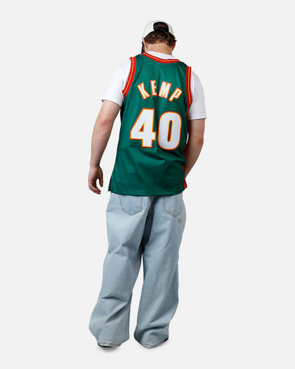 Mitchell & Ness Shawn Kemp Seattle SuperSonics #40 '95-'96 Road Swing Jersey Green