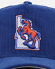 New Era Boise State Broncos 'Boise State University' 9FORTY A-Frame Corduroy Snapback Blue