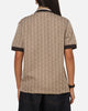 Lacoste Monogram Classic Fit Polo T-Shirt Crossiant/Cookie