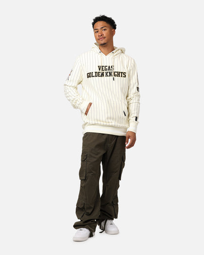 Pro Standard Vegas Golden Knights Pinstripe Hoodie Eggshell/Yellow