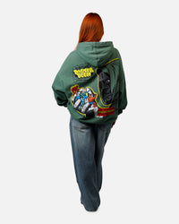 73Studio Marvel Fantastic Four Doctor Doom Villain Premium Hoodie Green