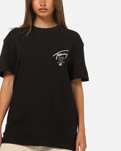 Tommy Jeans Regular Sign City T-Shirt Black