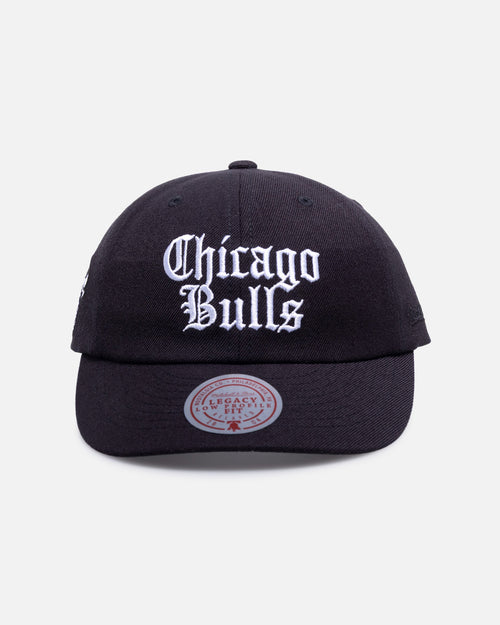 Mitchell & Ness Chicago Bulls 'Black Letter' Legacy Low Profile Snapback Black