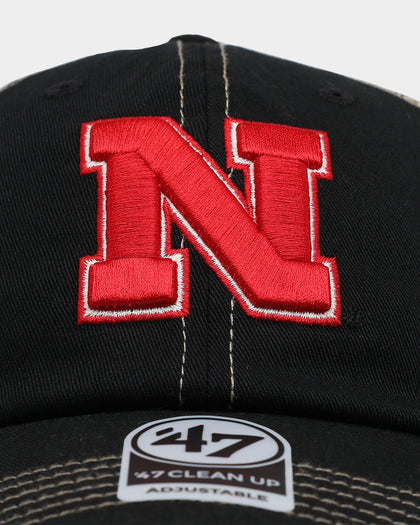 47 Brand Nebraska Cornhuskers Trawler '47 Clean Up Strapback Black