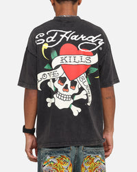 Ed Hardy Love Kills Oversized T-Shirt Black