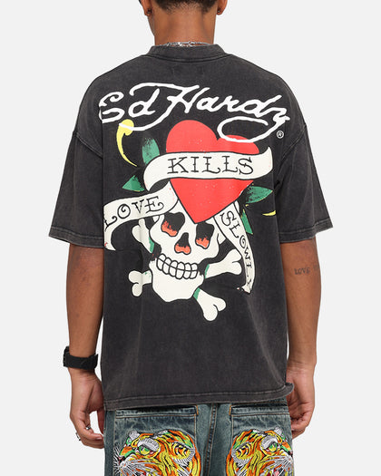 Ed Hardy Love Kills Oversized T-Shirt Black