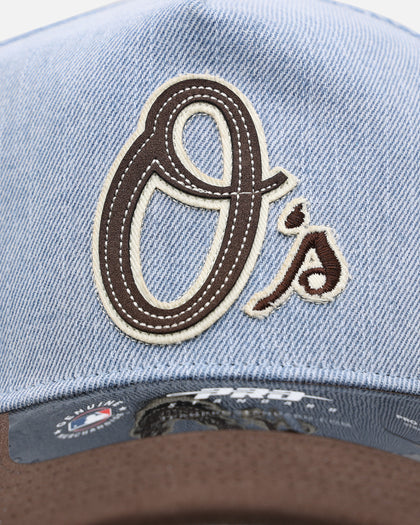 Pro Standard Baltimore Orioles 'Denim Suede' Pro Pinch Strapback Denim