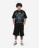 Saint Morta Marked Baggy Sweat Shorts Off Black