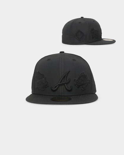 New Era Atlanta Braves 'Triple Black Multi Logo Prolight' World Series 59FIFTY Fitted Black/Black