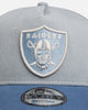 New Era Las Vegas Raiders 'Faded Washed Grey' 9FORTY A-Frame Snapback Grey/Blue