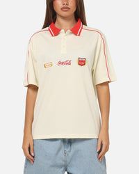 Carre Carré X Coca Cola Club Crest Polo Shirt Off White