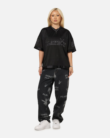 Playboy Mess Denim Jeans Washed Black