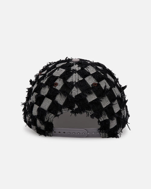 New Era San Diego Padres 'Frayed Checkerboard' 9FORTY A-Frame Snapback Black/Grey