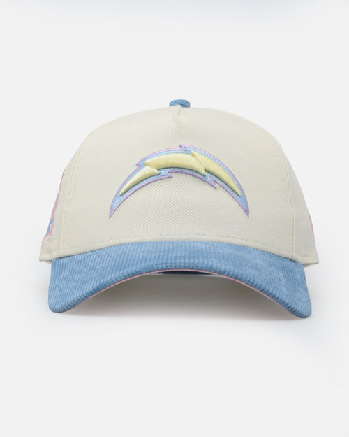 New Era Los Angeles Chargers 'Easter Corduroy' 9FORTY A-Frame Snapback White/Blue