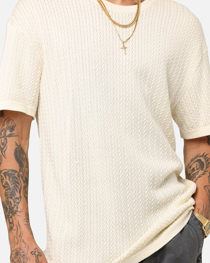 XXIII Hampton Knit T-Shirt Cream