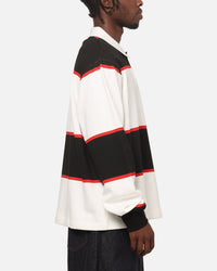 Carre Baseline Rugby Shirt Black Stripe