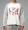 Loiter American Dream Long Sleeve T-Shirt Off White/Grey
