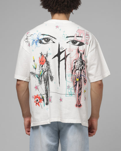 Loiter Hand Drawn T-Shirt Off White