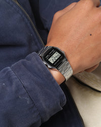 Casio A158WEA-1D64 Watch Silver/Black