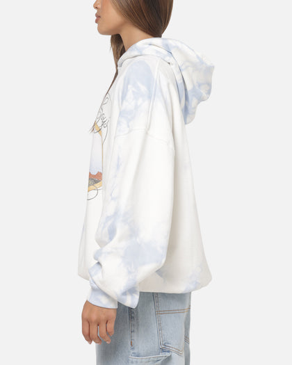 Represent Beach Boys Script Hoodie Blue Tie Dye