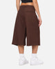 Carre Heritage Pleated Shorts Brown
