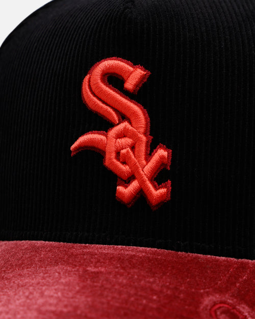 New Era Chicago White Sox 'Velvet Cord Certified Lover' 9FORTY A-Frame Premium Corduroy Snapback Black