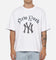 Majestic Athletic New York Yankees Blackletter Arch Cropped T-Shirt White