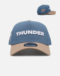 New Era Oklahoma City Thunder 'Easy Breezy' 9FORTY A-Frame Snapback Blue/Tan