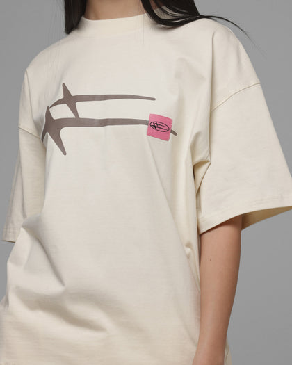 Loiter Hybrid Premium T-Shirt Beige
