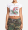 Ed Hardy Women's Koi Baby T-Shirt White
