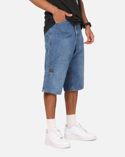 G-Star Bam Logger Denim Shorts Faded Blue