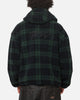 Carre Sherpa Hooded Jumper Tartan Plaid