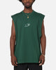 Carre Panelled Muscle T-Shirt Green